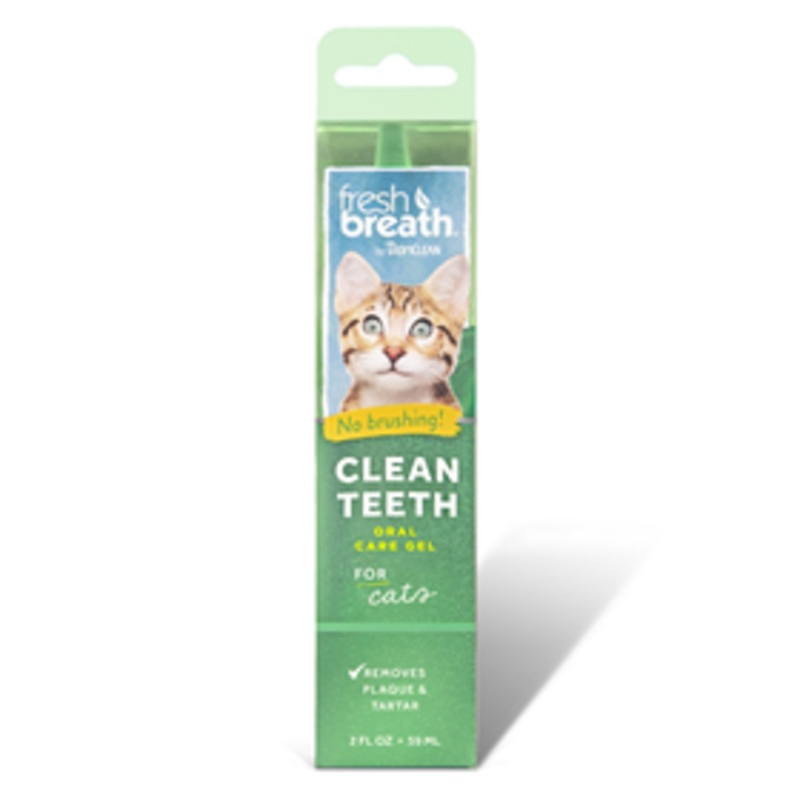TropiClean Fresh Breath Clean Teeth Gel for Cats 2 oz.