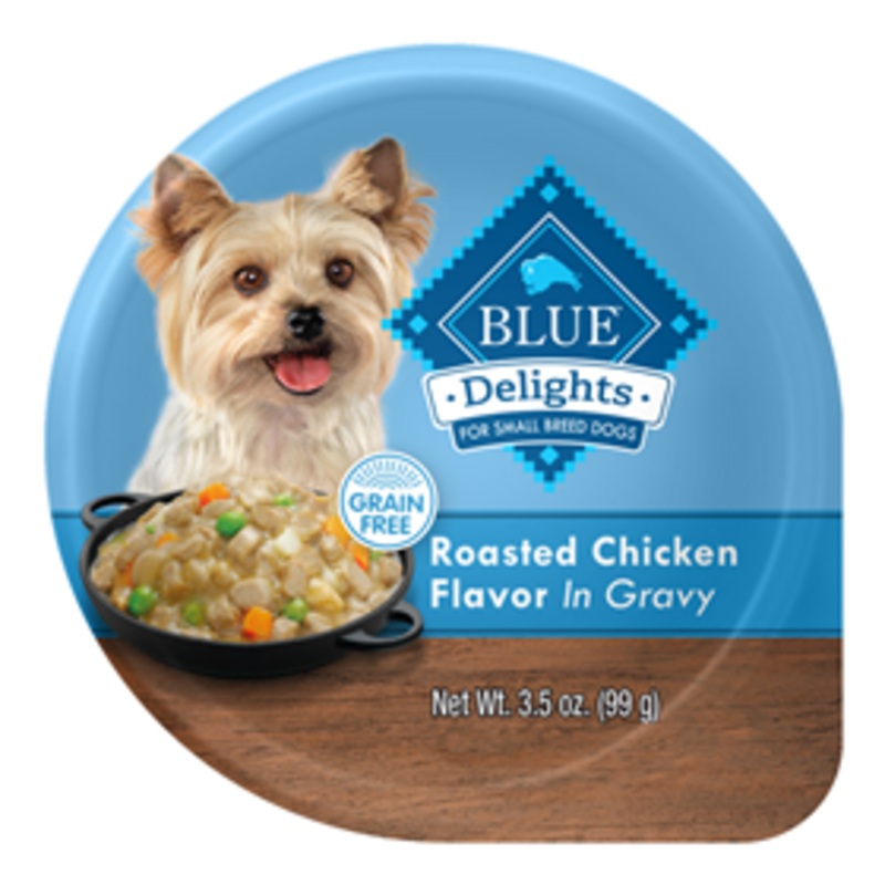 Blue Buffalo BLUE Delights Grain-Free Roasted Chicken Flavor in Gravy 3.5 oz.