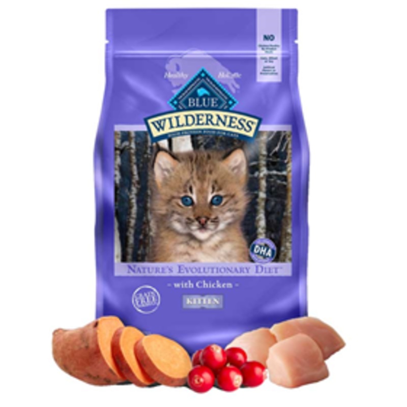 Blue Buffalo BLUE Wilderness Chicken Recipe for Kittens, 5 lbs.