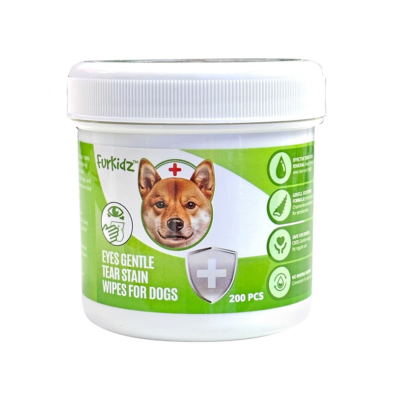 FurKidz Tear Stain Wipes for Dogs – 200 Jar