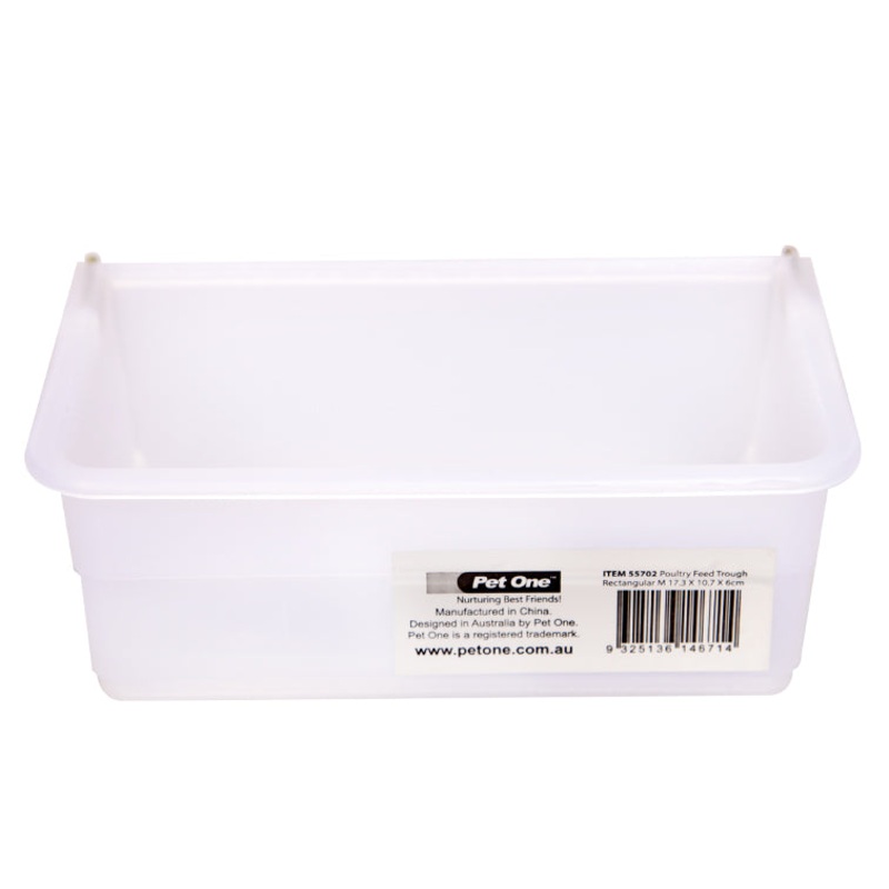 Pet One Poultry Feed Trough Rectangular