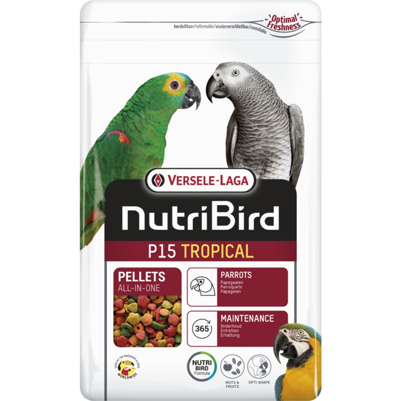 Versele-Laga NutriBird P15 Tropical Pellets – Parrots 1kg