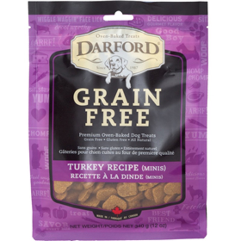 Darford Grain Free Turkey Minis Dog Biscuit 12 oz.