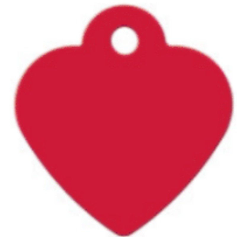 I.D Tag Small Heart Red 2.5×2.7cm