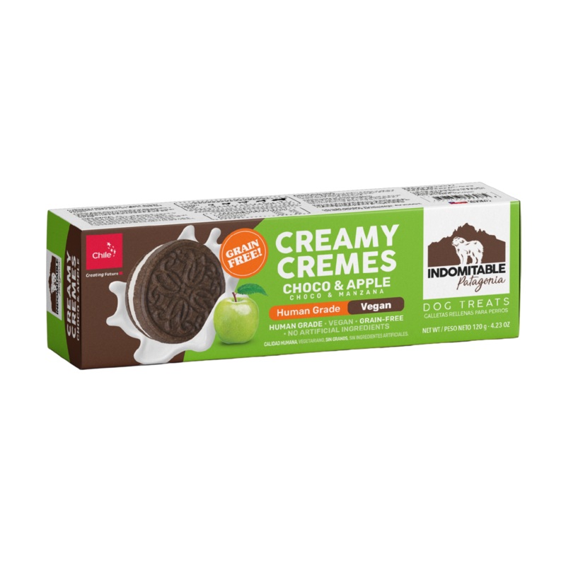 Indomitable Patagonia Creamy Cremes Choco Apple Grain Free Dog Treats 120g