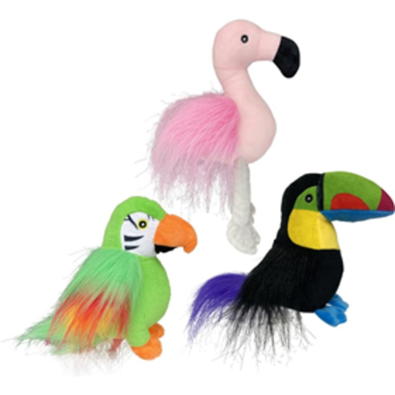 Multipet Margaritaville Tropical Birds Dog Toy
