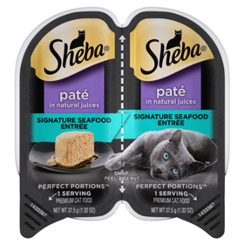Sheba Perfect Portions Premium Pate Signature Seafood Entree 2pk