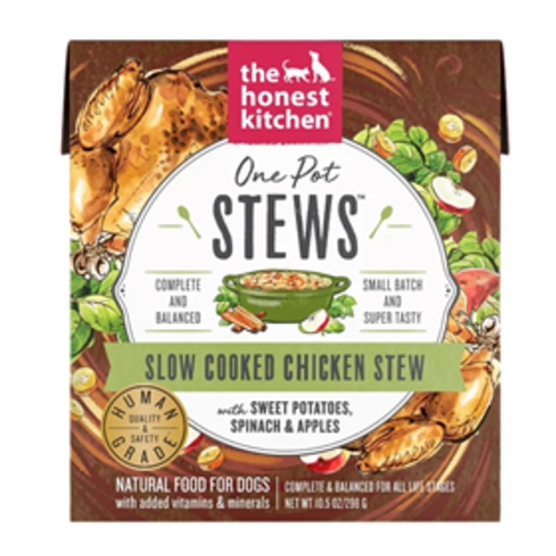 The Honest Kitchen One Pot Stews – Slow Cooked Chicken with Sweet Potato, Spinach & Apples 10.5 oz.