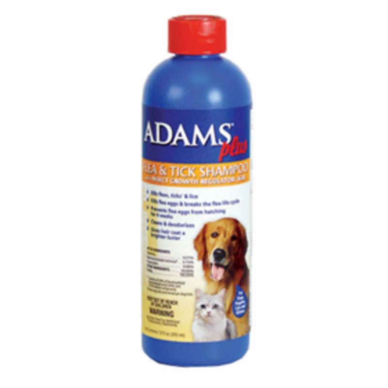 Adams Plus Flea and Tick Shampoo with IGR 12oz Cat & Dog