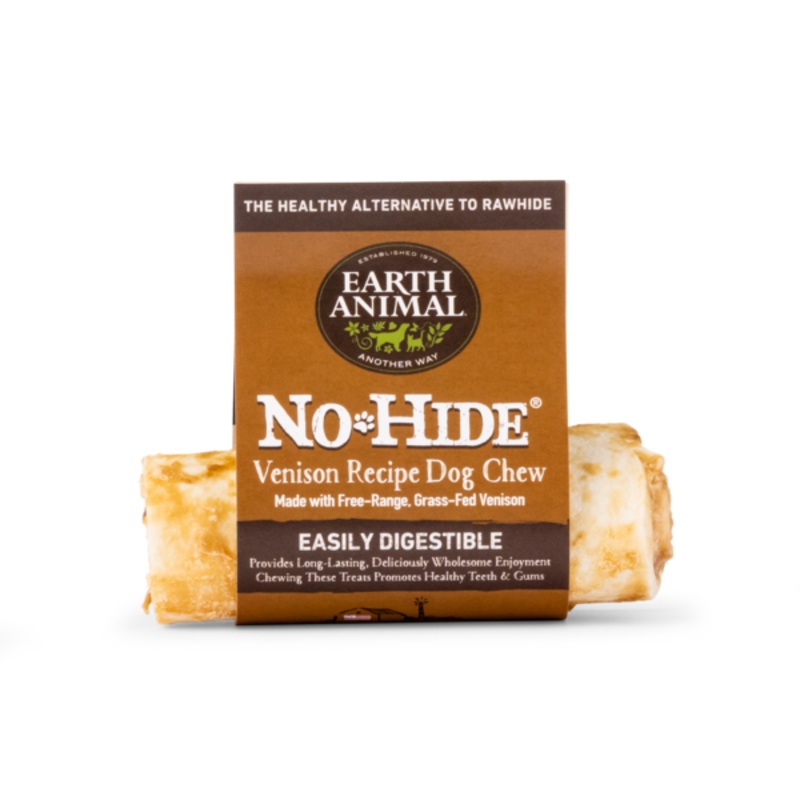 Earth Animal Venison No-Hide Wholesome Chews, Single Chew