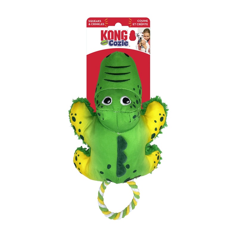 KONG Cozie Tuggz Alligator|Small/Medium|Medium/Large