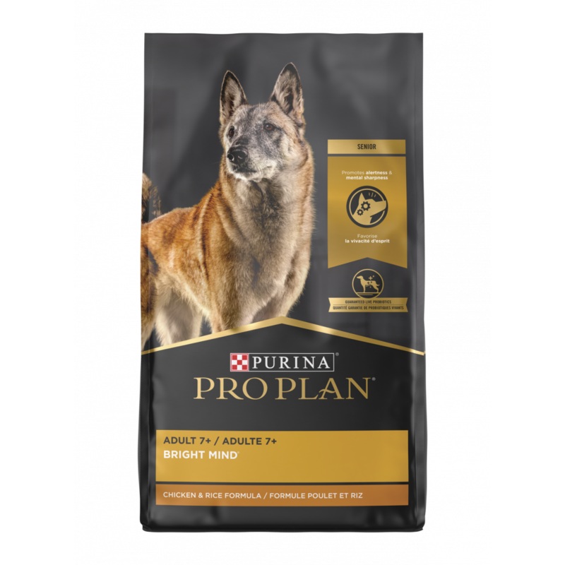 Purina Pro Plan Bright Mind Adult 7plus Chicken & Rice Formula Dry Dog Food