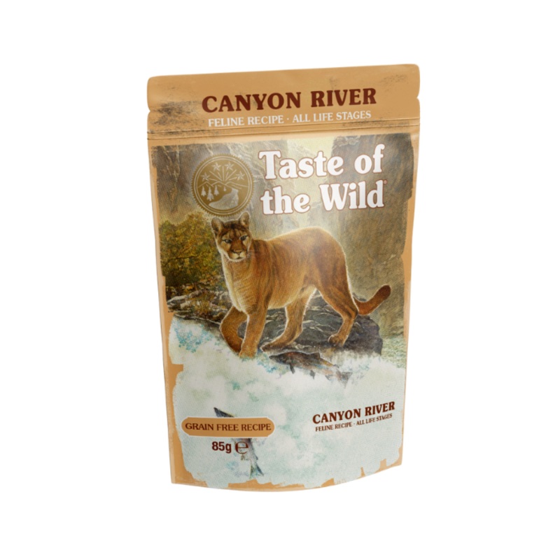 Taste of the Wild Canyon River Chunks in Gravy Wet Cat Food Pouch 85g x 12