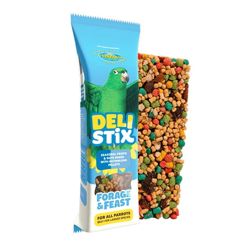 Vetafarm DeliStix Forage and Feast Treat Bar for Larger Parrots