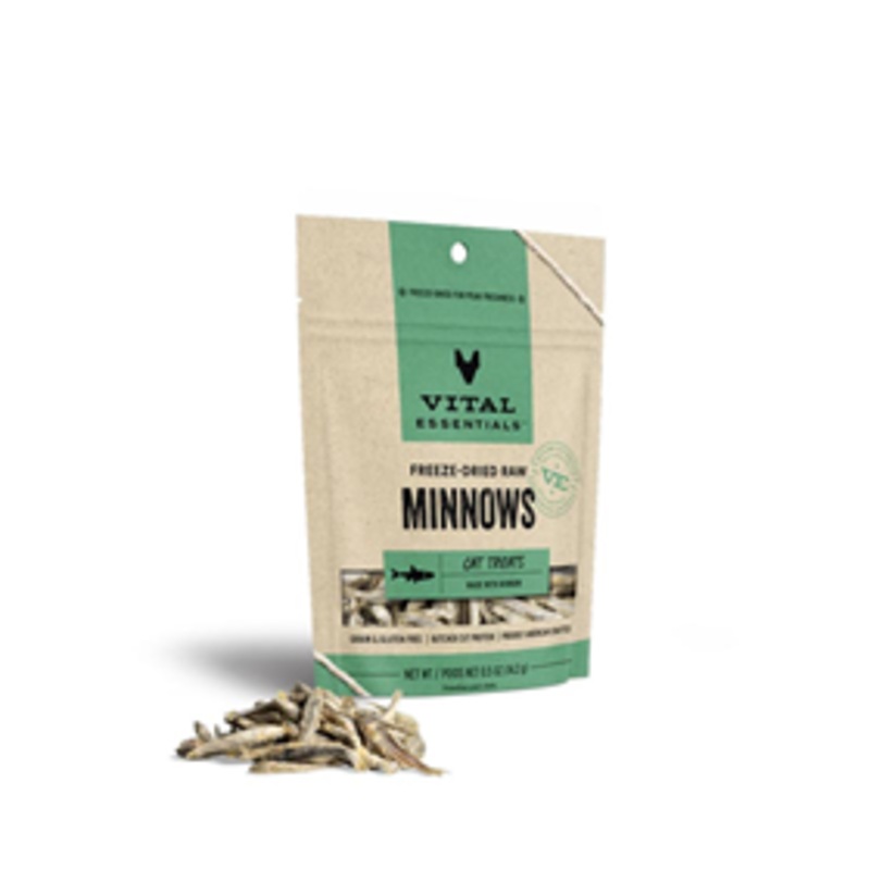 Vital Essentials Freeze-Dried Raw Minnows Cat Treats 0.5 oz.