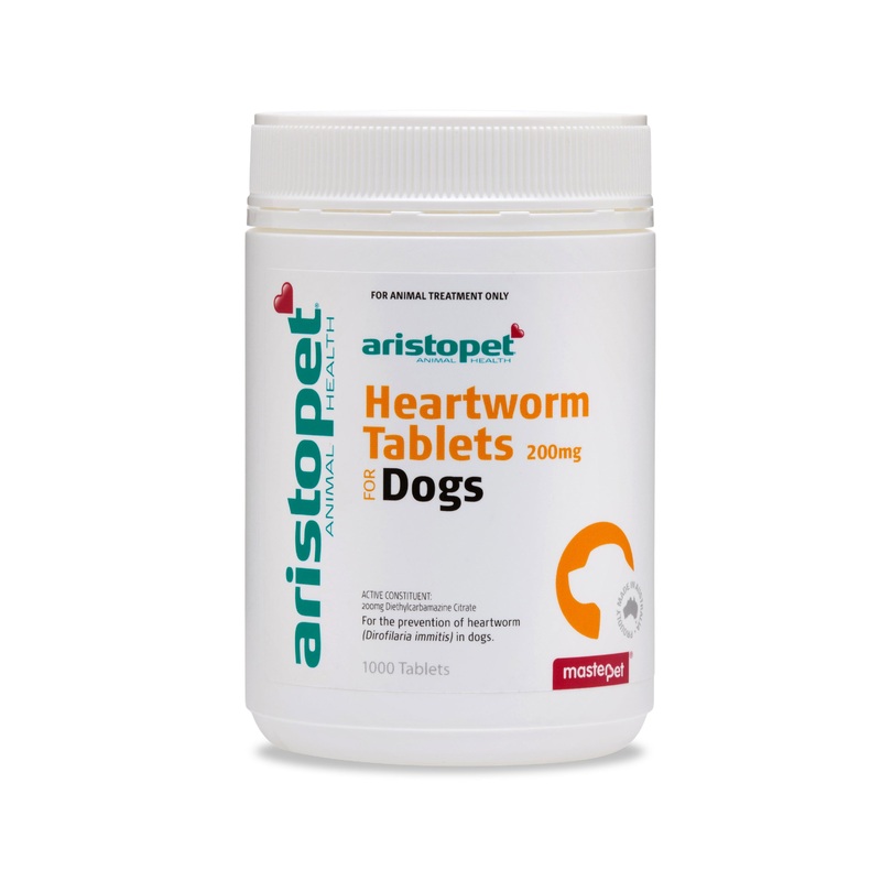 Aristopet Heartworm Tablets for Dogs 200mg – 1000 Pack