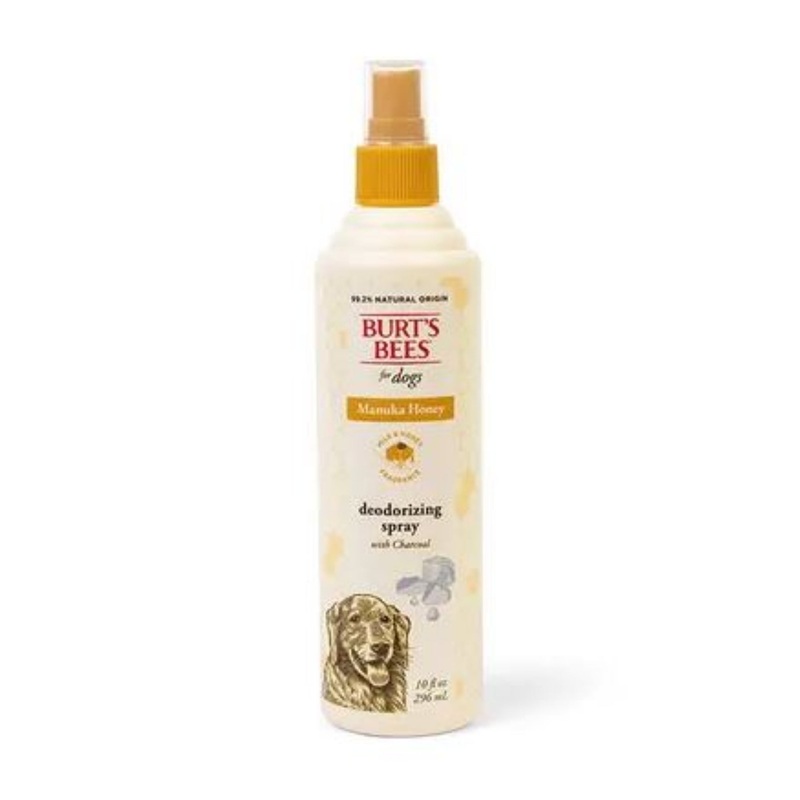Burts Bees Manuka Honey Deodorizing Spray with Charcoal for Dogs 296mL