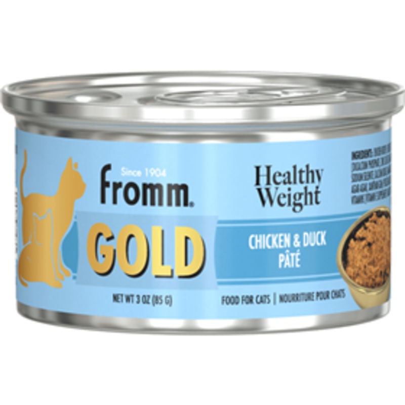 Fromm Gold Healthy Weight Chicken & Duck Pate Food for Cats 3 oz.