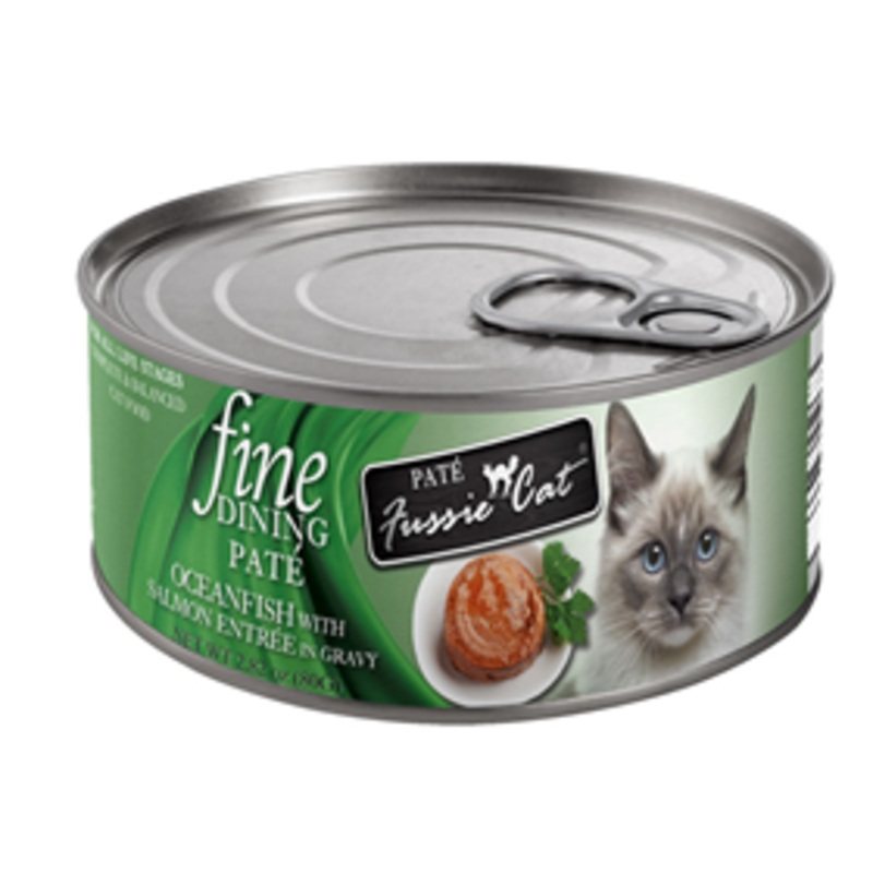 Fussie Cat Fine Dining Oceanfish & Salmon Pate 2.8oz