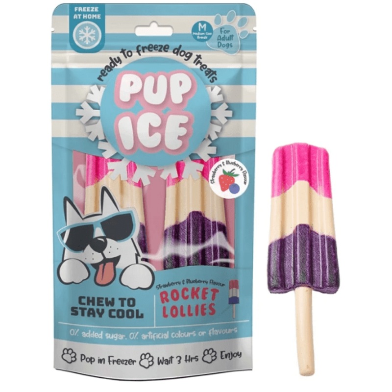Pup Ice Strawberry & Blueberry 90gr 2pcs