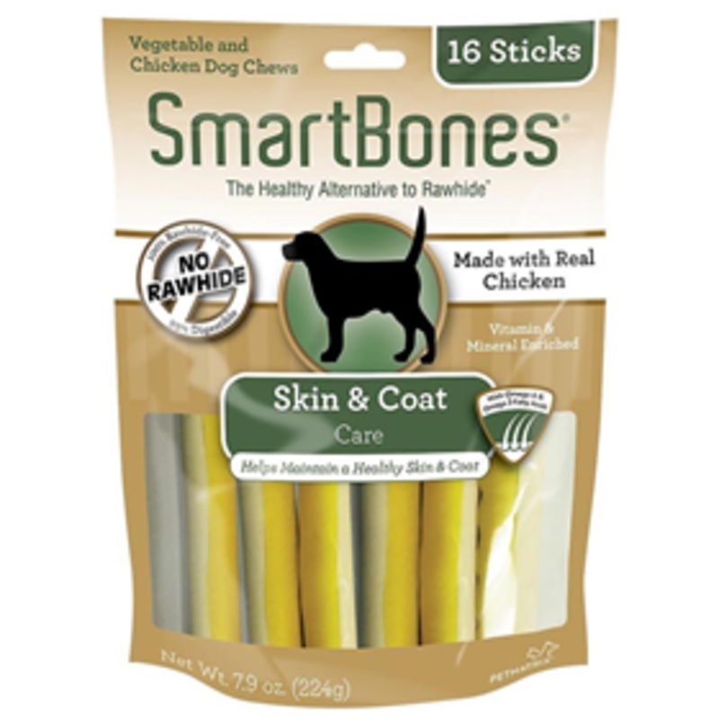 SmartBones Skin & Coat Care Chews Vegetable & Chicken 16pk