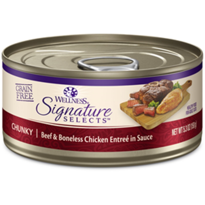 Wellness CORE Signature Selects Chunky Beef & Chicken Cat Food 2.8oz Can