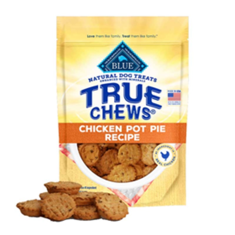 Blue Buffalo True Chews Homestyle Recipes Chicken Pot Pie Recipe Dog Treat 12 oz.