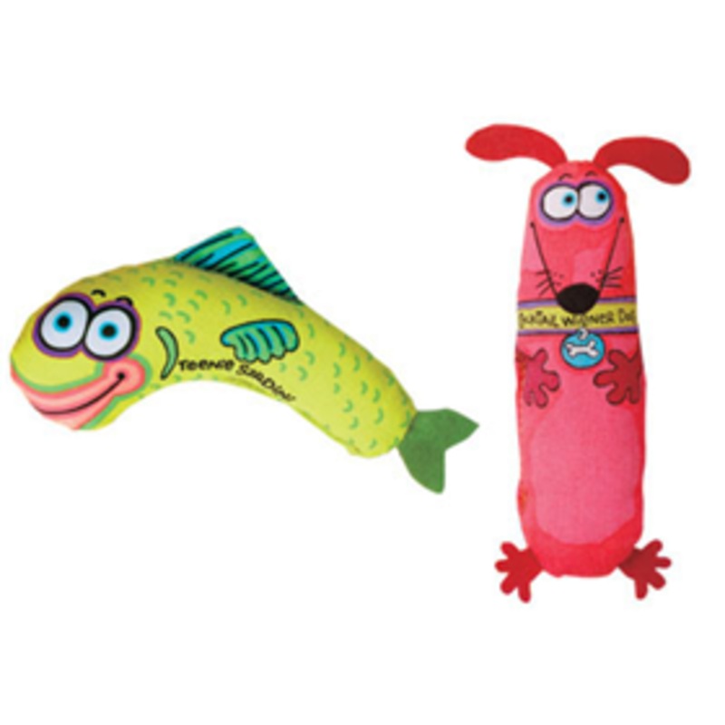 Petmate Fat Cat Kitty Hoots AppeTEasers Catnip Cat Toys 2 pk.
