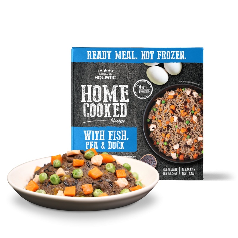 Absolute Holistic Home Cooked Recipe Fish, Pea & Duck