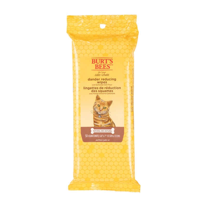 Burt’s Bees Dander Cat Wipes 50pk