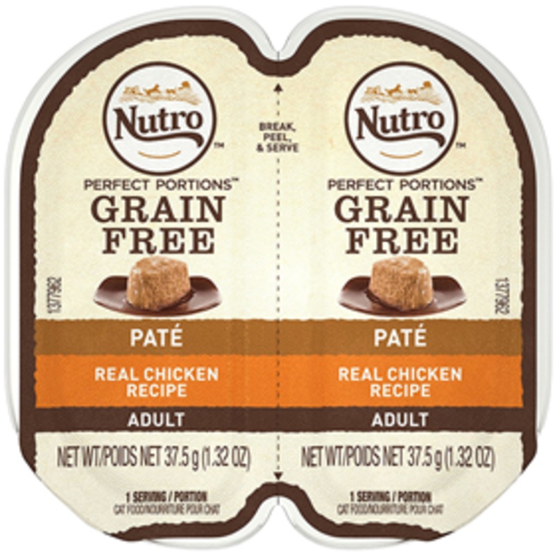 Nutro Perfect Portions Chicken Cat Food Pate Tray 2.65 oz.