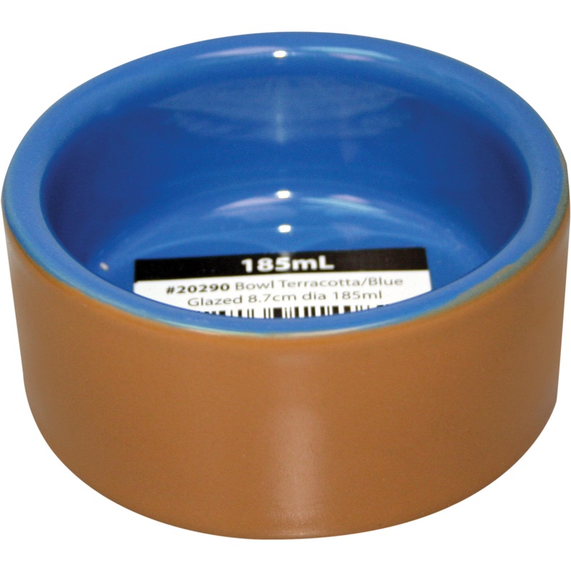 Pet One Bowl Terracotta Blue|185ml|450ml