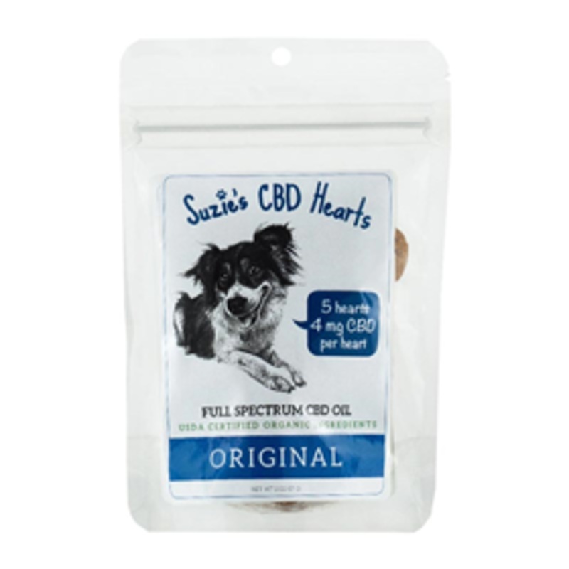 Suzie’s CBD Hearts Original Treats for Dogs