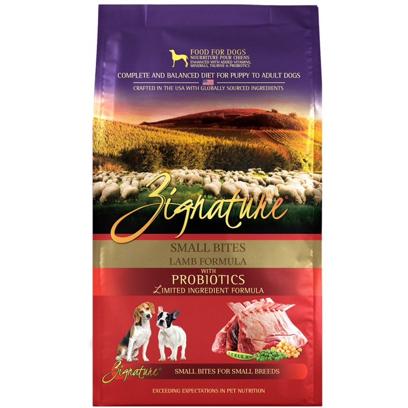 Zignature Dog Lamb Formula Small Bites 4lb