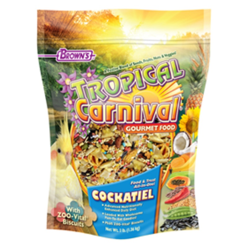 FM Brown’s Tropical Carnival Gourmet Cockatiel Food