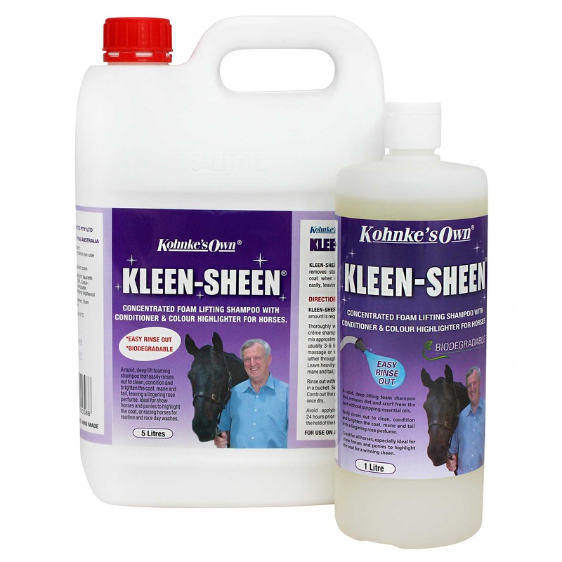 Kohnke’s Own Kleen Sheen Shampoo/Conditioner for Horses