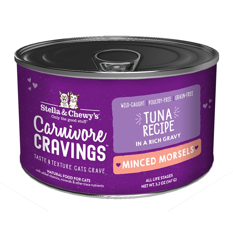 Stella & Chewy’s Cat Carnivore Cravings Minced Morsels Tuna 5.2oz