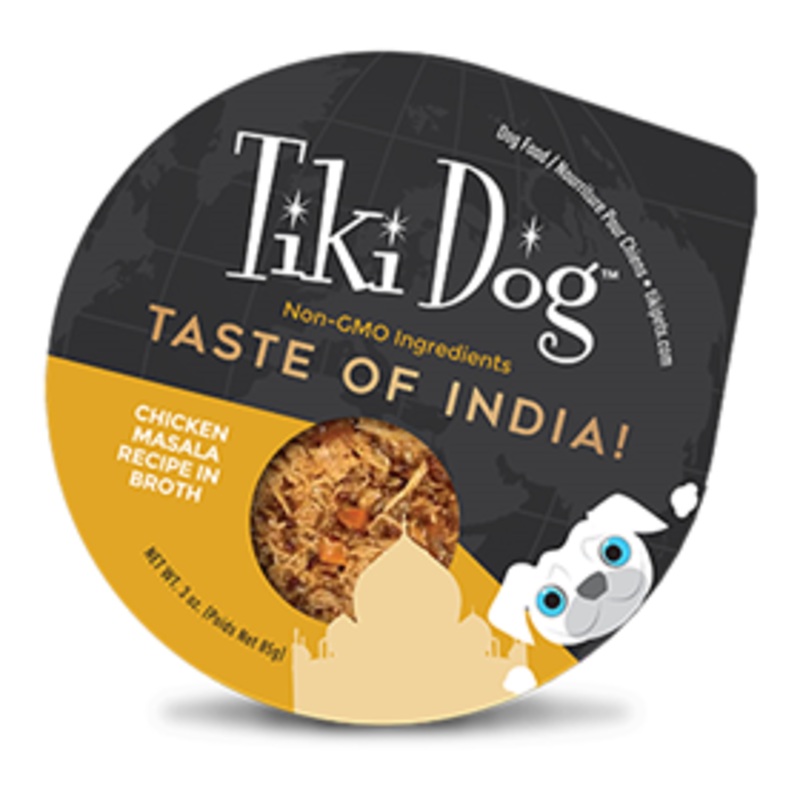 Tiki Dog Taste of India Chicken Masala Recipe in Broth 3 oz.