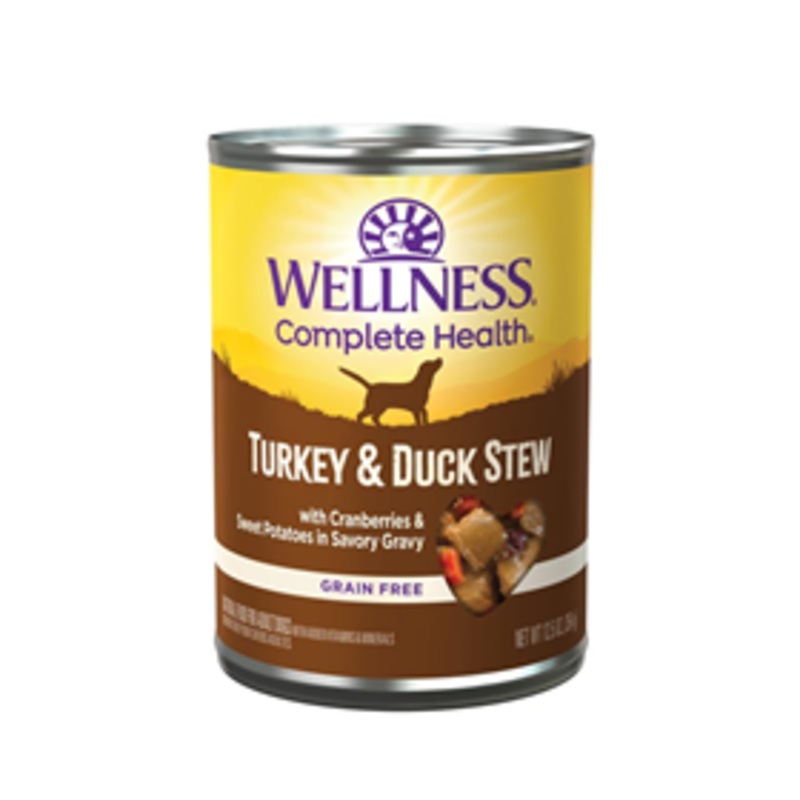 Wellness Turkey & Duck Stew with Sweet Potatoes & Cranberries Dog Food 12.5 oz.