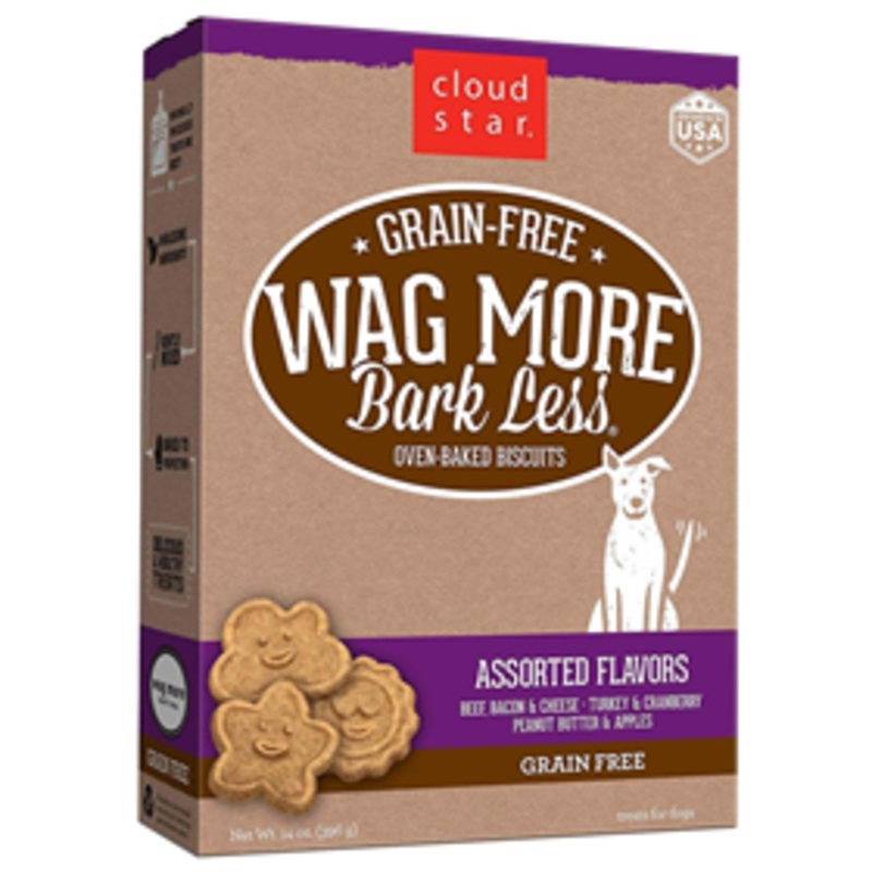 Cloud Star Wag More Bark Less Mini Biscuits Assorted Flavors 14 oz.