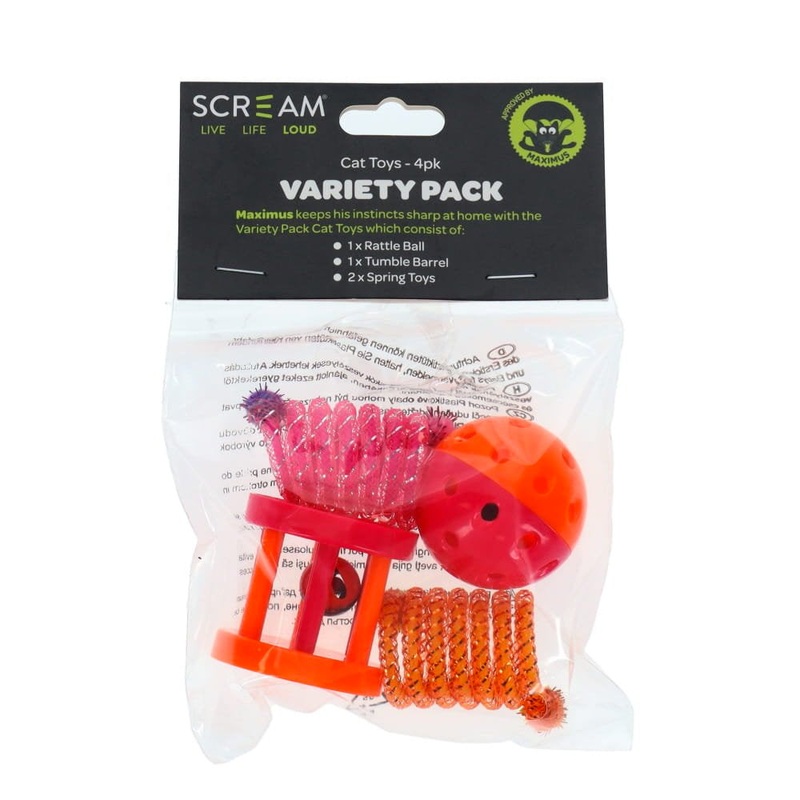 Scream Variety Pack Cat Toys – 4 Pack