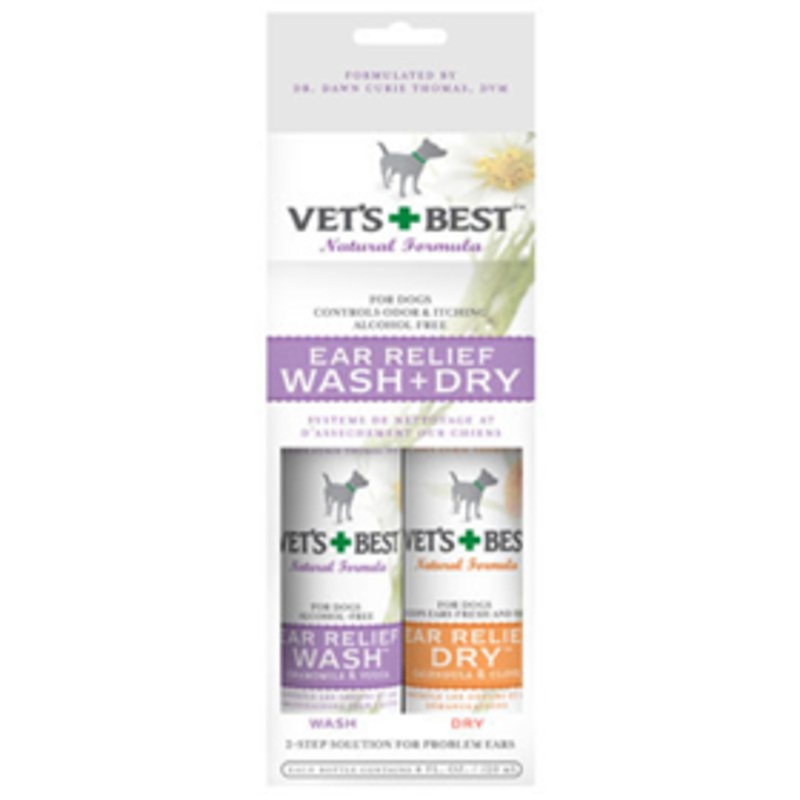 Vet’s + Best Ear Relief Wash and Dry Combo