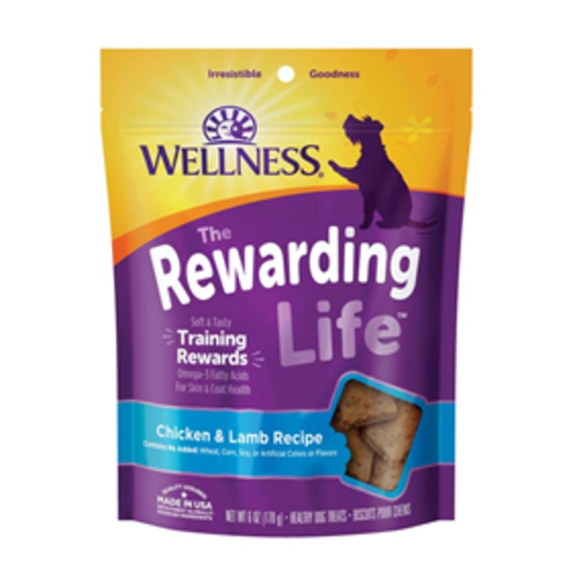 Wellness Rewarding Life Training Treats Chicken & Lamb Recipe 6 oz.