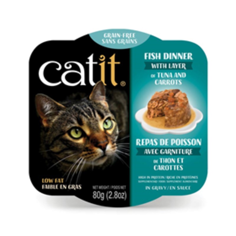 Catit Fish Dinner with Layer of Tuna & Carrots 2.8 oz