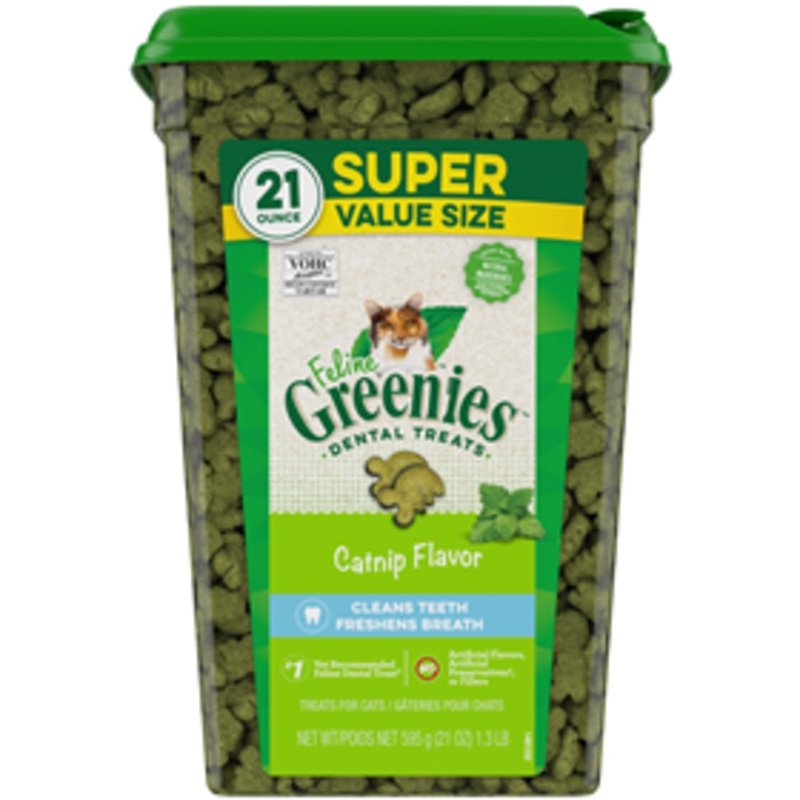 Feline Greenies Dental Treats Catnip 21 oz