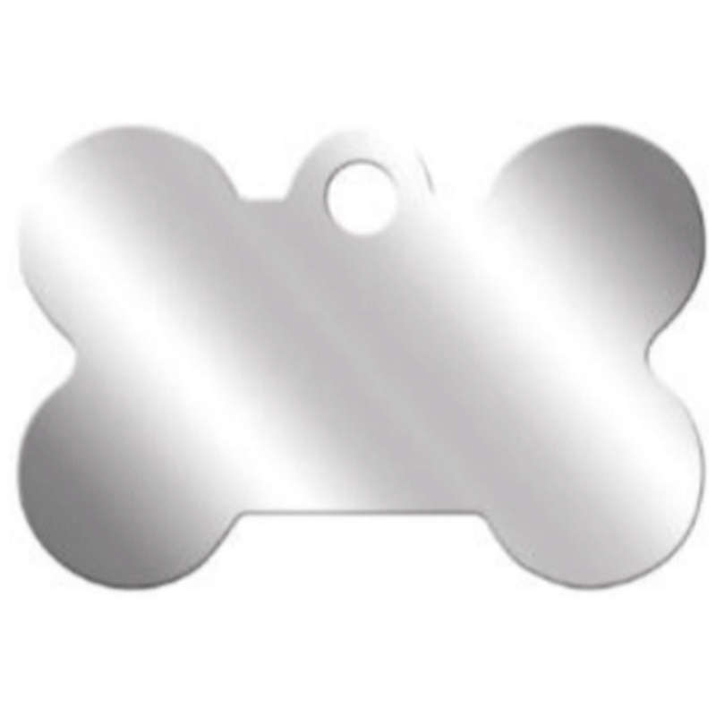I.D Tag Chrome Bone XL 5.3×3.5cm