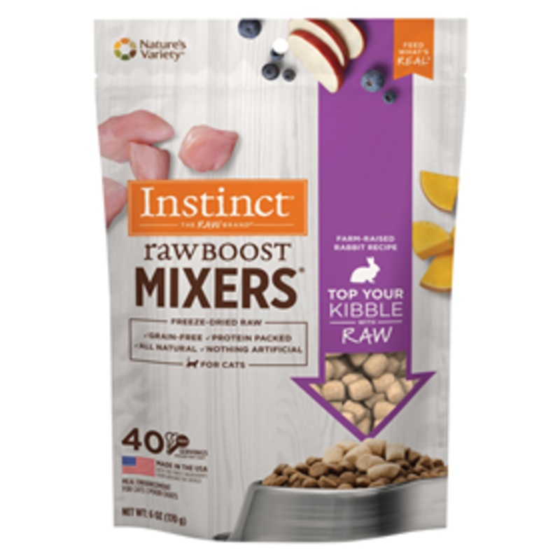 Nature’s Variety Instinct Raw Boost Mixers for Cats Rabbit