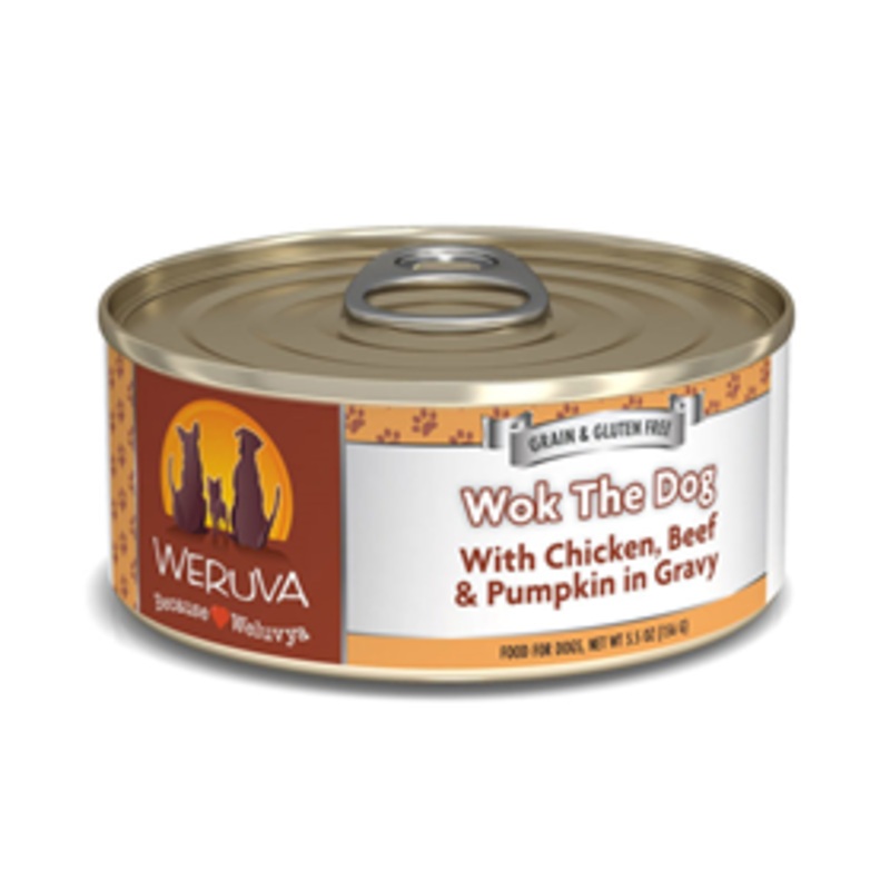 WERUVA Classic Wok the Dog with Chicken, Beef & Pumpkin in Gravy Dog Food