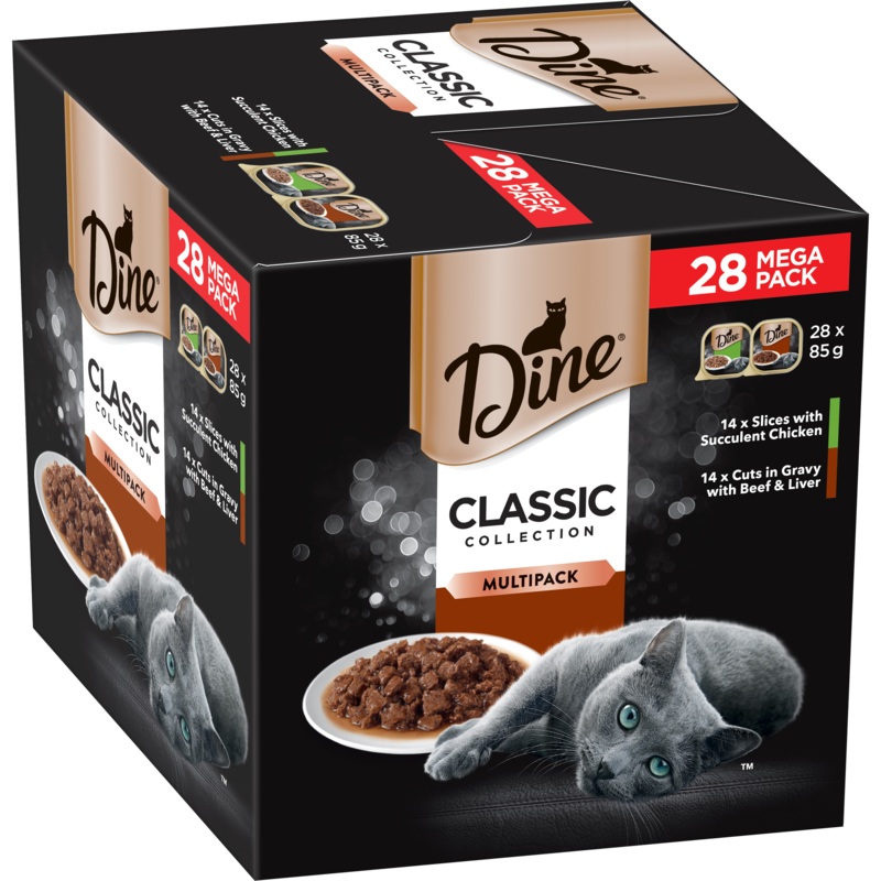 Dine Classic Collection Chicken & Beef 85g x 28