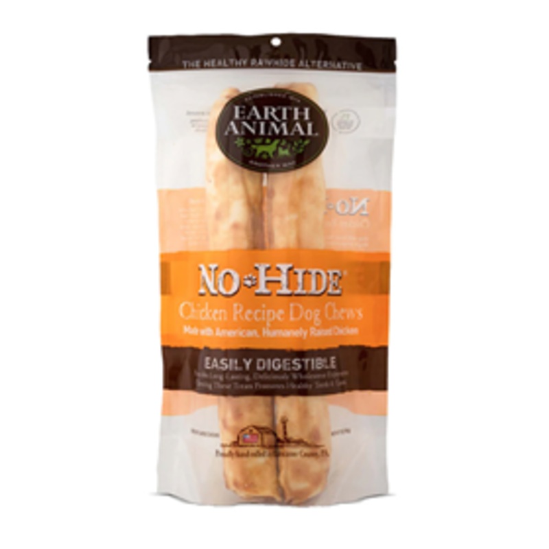 Earth Animal No-Hide Chicken Recipe Rolls Large 2 pk